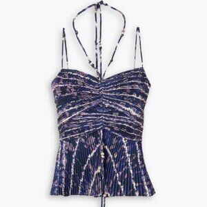 ALTUZARRA Justin Embellished Printed Top -  NWT Size 36